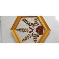 Wandversiering met halfedelstenen en/of edelstenen